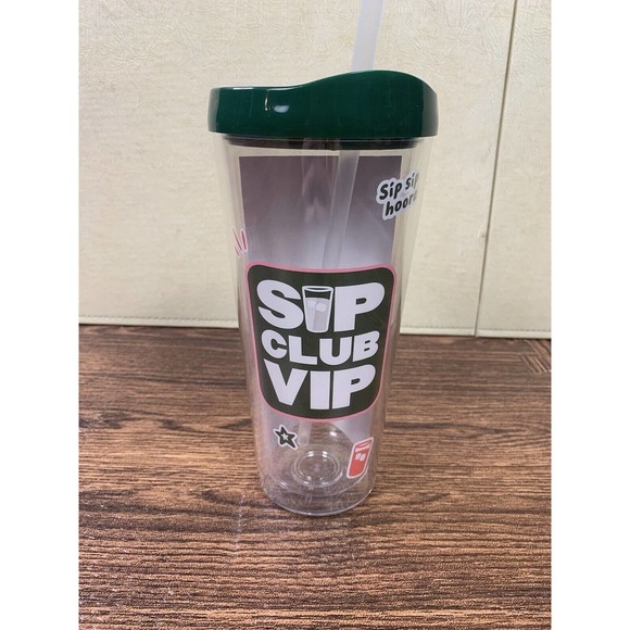 Panera Bread Sip Club VIP Clear Acrylic Tumbler Reusable Cup Insulated BPA Free - Picture 1 of 5